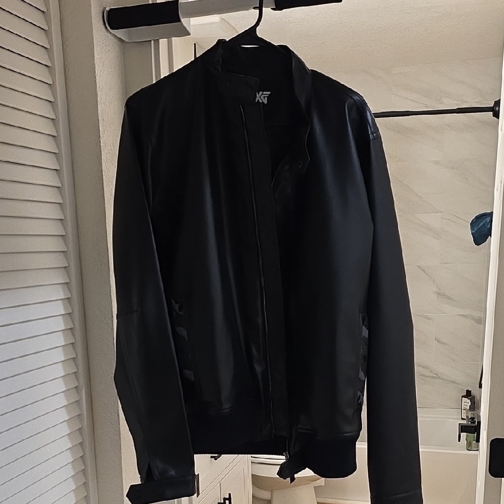 PXG Men's Black Leather Jacket